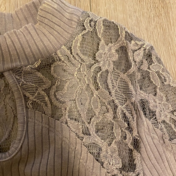 Free People Lace Mock Top - Picture 4 of 6